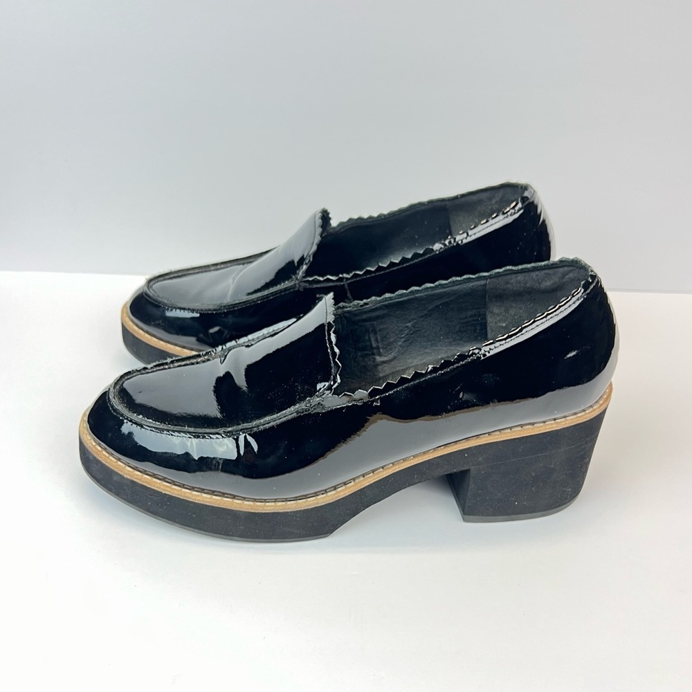 Eileen Fisher Black Patent Leather Loafers - Picture 3 of 9